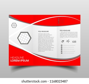 business brochure flyer design layout template in A4 size, with blur background, vector eps10.
