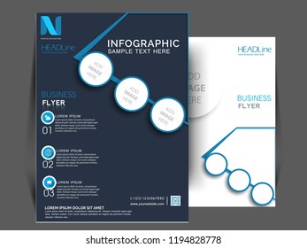 Business brochure flyer design layout template. Business brochure, leaflet, flyer, magazine cover design template vector.