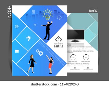 Business brochure flyer design layout template. Business brochure, leaflet, flyer, magazine cover design template vector. Business brochure flyer design layout template. Business brochure, leaflet, flyer, magazine cover design template vector.