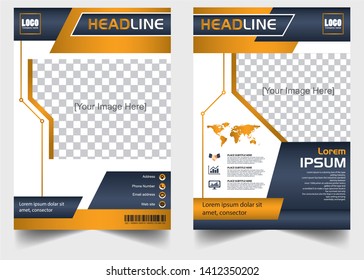 business brochure flyer design layout template-Vector