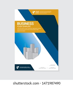 Business brochure flyer design layout template in A4 size. Corporate business annual report, catalog, magazine, brochure, modern design. Flyer design template