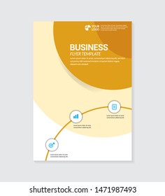 Business brochure flyer design layout template in A4 size. Corporate business annual report, catalog, magazine, brochure, modern design. Flyer design template