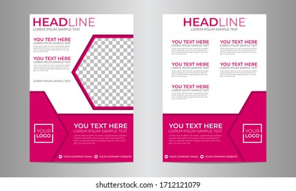 Business brochure flyer design layout template vector eps10