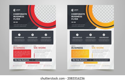 business brochure flyer design layout template A4, blur background, Template vector design for Magazine, Poster, Corporate Presentation, Portfolio, Flyer infographic, layout modern 
