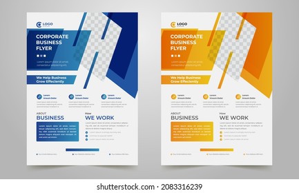 business brochure flyer design layout template A4, blur background, Template vector design for Magazine, Poster, Corporate Presentation, Portfolio, Flyer infographic, layout modern 