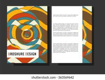 business brochure flyer design layout template in a4 size with artistic hipster background vector eps10 way star conceptual background scene fashionable empty employment rear luxurious imprint art con
