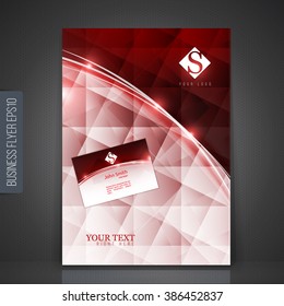 Business brochure flyer design layout template vector eps10