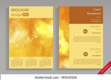 Business brochure flyer design layout template in A4 size, galactic,cosmic background, vector eps10