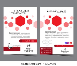 business brochure flyer design layout template in A4 size