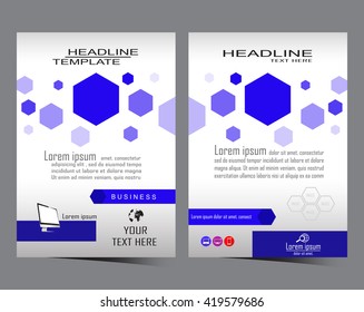 business brochure flyer design layout template in A4 size