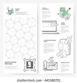 Business brochure flyer design layout template:
Graphic design brochure