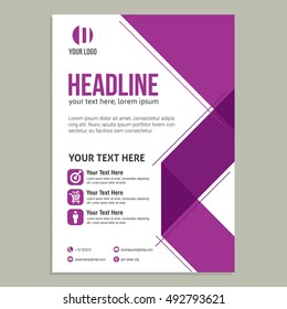 Business brochure flyer design layout template in A4 size.