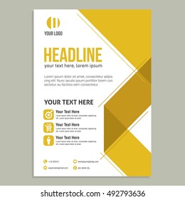 Business brochure flyer design layout template in A4 size.