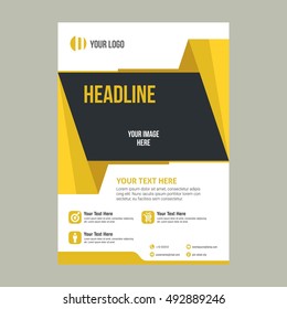 Business brochure flyer design layout template in A4 size.