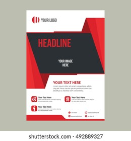 Business brochure flyer design layout template in A4 size.