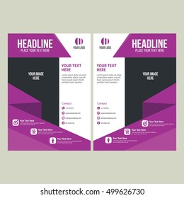 Business brochure flyer design layout template. Vector Illustration