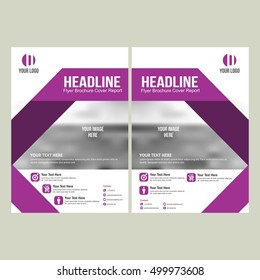 Business brochure flyer design layout template. Vector Illustration