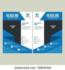 Business brochure flyer design layout template. Vector Illustration