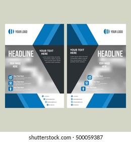 Business brochure flyer design layout template. Vector Illustration
