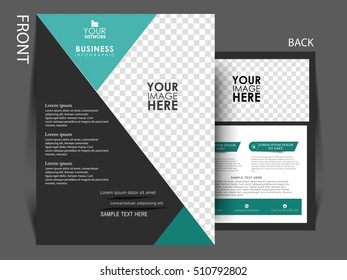 business brochure flyer design layout template in A4 size,Vector illustration flyer .