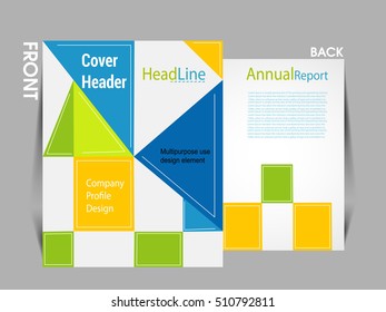 business brochure flyer design layout template in A4 size, Vector illustration flyer .