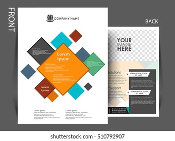 business brochure flyer design layout template in A4 size,Vector illustration flyer .
