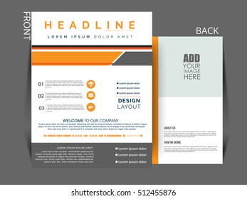Business brochure flyer design layout template in A4 size.