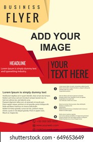 business brochure flyer design layout template in A4 size, vector eps10.