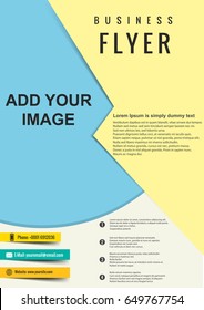 business brochure flyer design layout template in A4 size, vector eps10.