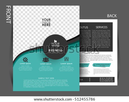 Business brochure flyer design layout template in A4 size.