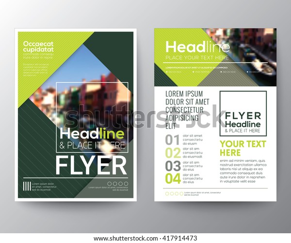 Business Brochure Flyer Design Layout Template Stock Vector Royalty Free