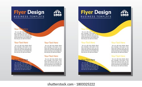 business brochure, flyer design, leaflet template, annual report vector illustration