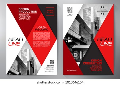 Business Brochure. Flyer Design. Leaflets a4 Template. Cover Book and Magazine. Annual Report Vector illustration
