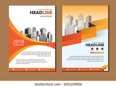 Business Brochure. Flyer Design. Leaflets a4 Template. Cover Book and Magazine. Annual Report Vector illustration