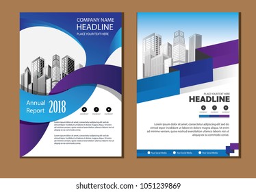 Business Brochure. Flyer Design. Leaflets a4 Template. Cover Book and Magazine. Annual Report Vector illustration