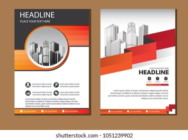 Business Brochure. Flyer Design. Leaflets a4 Template. Cover Book and Magazine. Annual Report Vector illustration