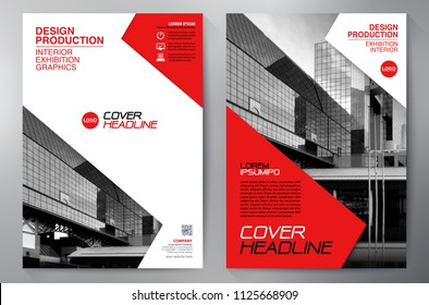 Business Brochure. Flyer Design. Leaflets a4 Template. Cover Book and Magazine. Annual Report Vector illustration