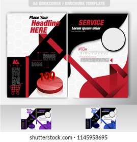 Business Brochure. Flyer Design. Leaflets a4 Template. Cover Book and Magazine. 