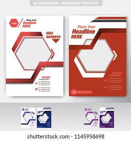 Business Brochure. Flyer Design. Leaflets a4 Template. Cover Book and Magazine. 