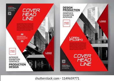 Business Brochure. Flyer Design. Leaflets a4 Template. Cover Book and Magazine. Annual Report Vector illustration