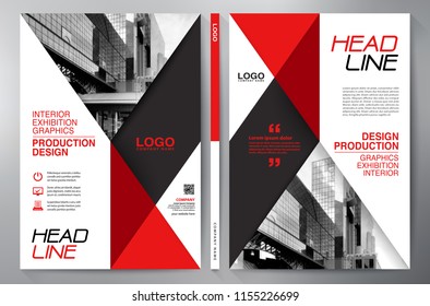 Business Brochure. Flyer Design. Leaflets a4 Template. Cover Book and Magazine. Annual Report Vector illustration
