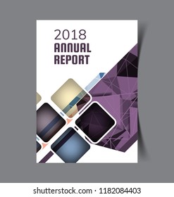 Business Brochure. Flyer Design. Leaflets a4 Template. Cover Book and Magazine. Annual Report Vector illustration.