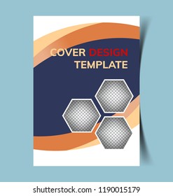 Business Brochure. Flyer Design. Leaflets Template. Cover Book and Magazine. Annual Report Vector illustration.
