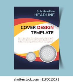 Business Brochure. Flyer Design. Leaflets Template. Cover Book and Magazine. Annual Report Vector illustration.