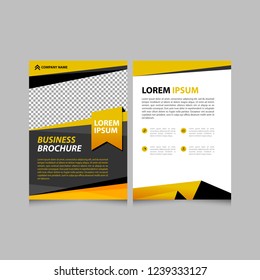 Business Brochure. Flyer Design. Leaflets a4 Template. Cover Book and Magazine. Annual Report Vector illustration