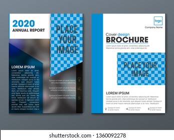 Business Brochure. Flyer Design. Leaflets a4 Template. Cover Book and Magazine. Annual Report Vector illustration  layout template in A4 size, with blur background, vector eps10. - Vector