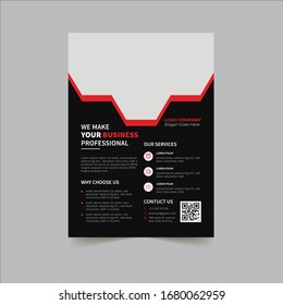 Business Brochure. Flyer Design. Leaflets a4 Template. Cover Book and Magazine. Annual Report Vector illustration