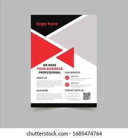 Folleto comercial. Diseño del volante. Folletos a4 Plantilla. Portada y Revista. Ilustración del vector de informe anual.