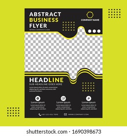 Business Brochure. Flyer Design. Leaflets a4 Template. Cover Book and Magazine. Annual Report Vector illustration