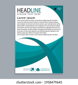 Business Brochure. Flyer Design. Leaflets a4 Template. Cover Book and Magazine. Annual Report Vector illustration eps file.